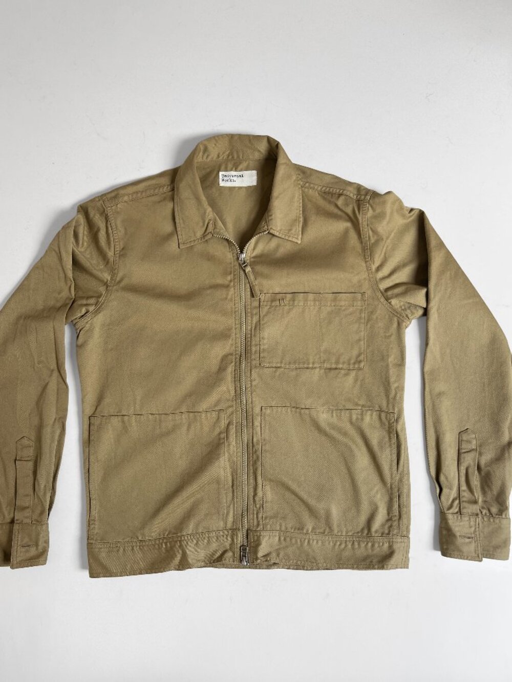 Engineered Garments Tan Lightweight Zip-Front Shirt Jacket